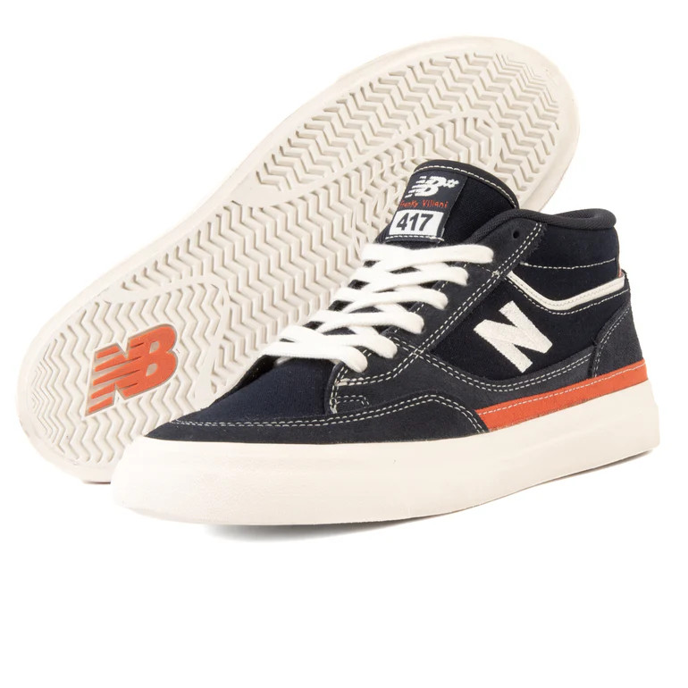 NB# 417 Franky Villani Blue/White Skateboarding Shoes