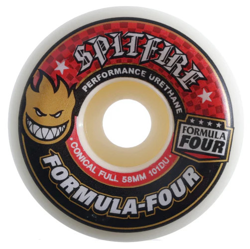 Spitfire Formula 4 101a Conical Full Wheels – Red
