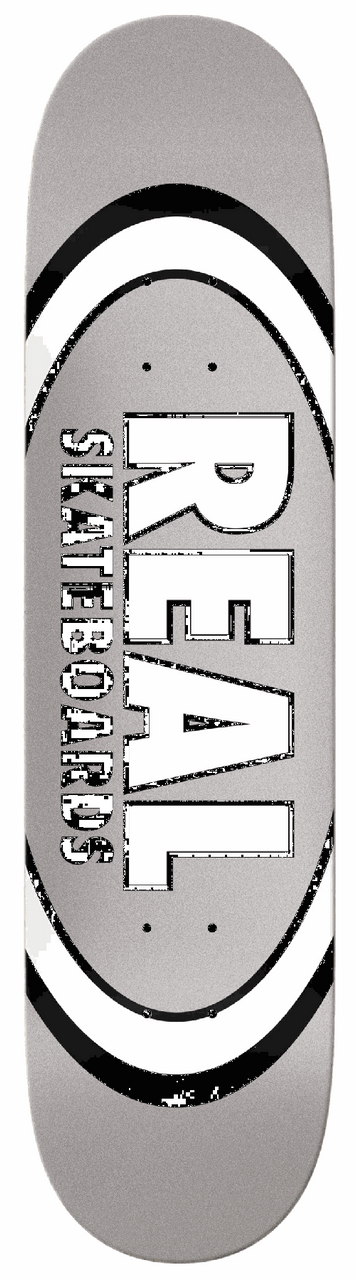 7.75 Real Team Classic Oval Deck - Grey