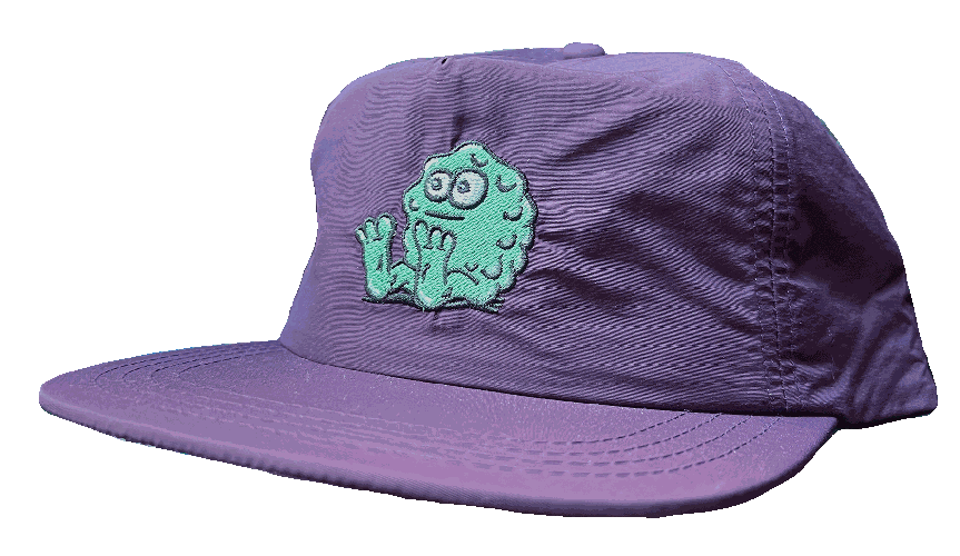 Snot Boooger Logo Snapback Hat - Eggplant