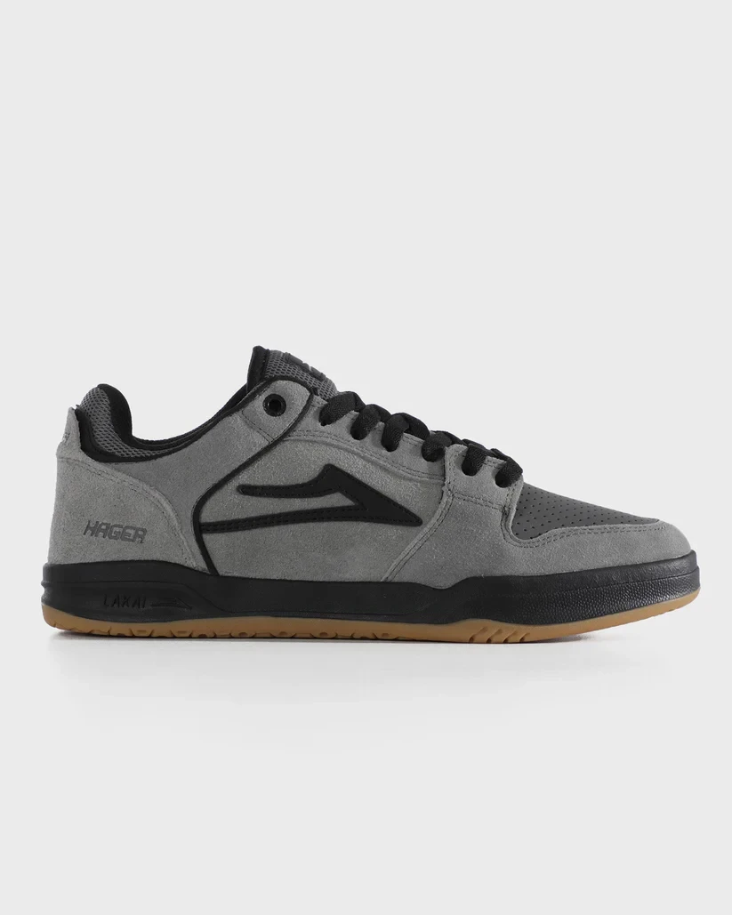 Lakai Telford Low Roman Hagar Skate Shoes - Grey/Black