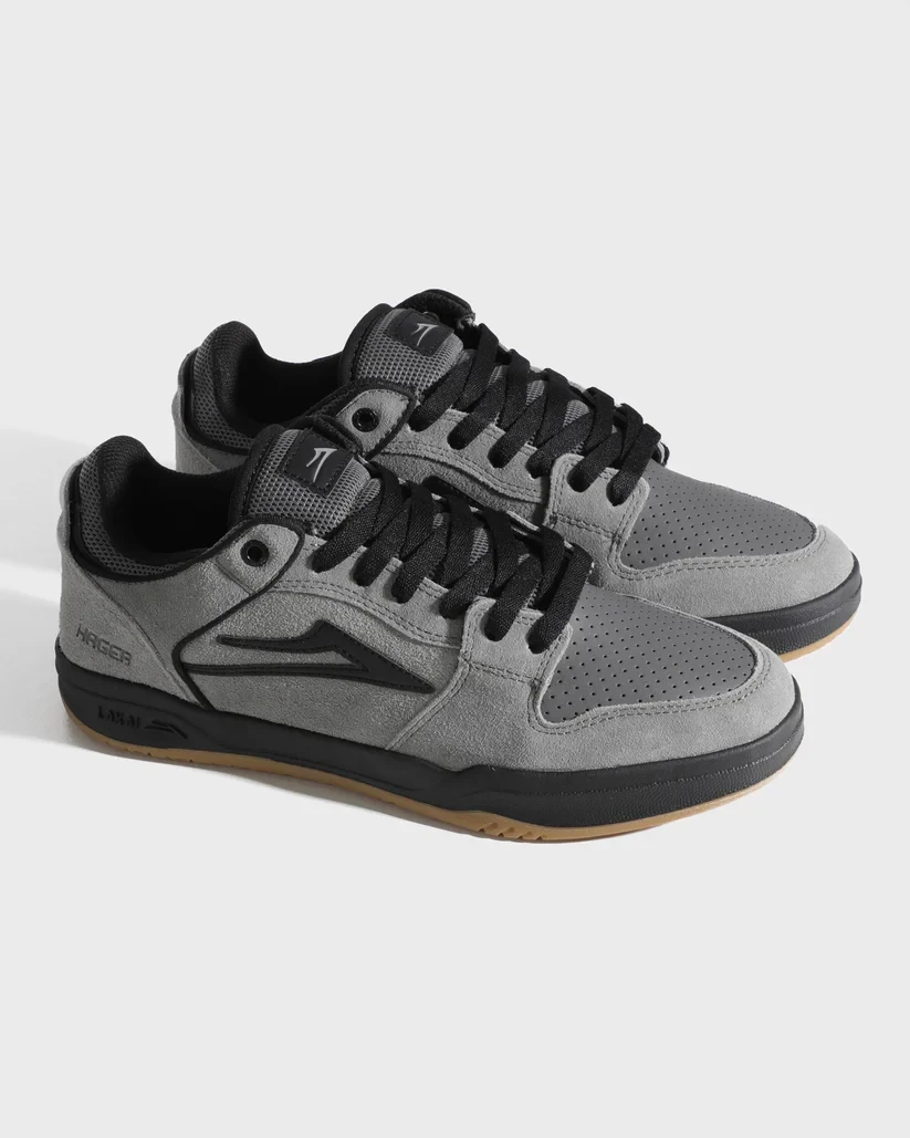 Lakai Telford Low Roman Hagar Skate Shoes - Grey/Black