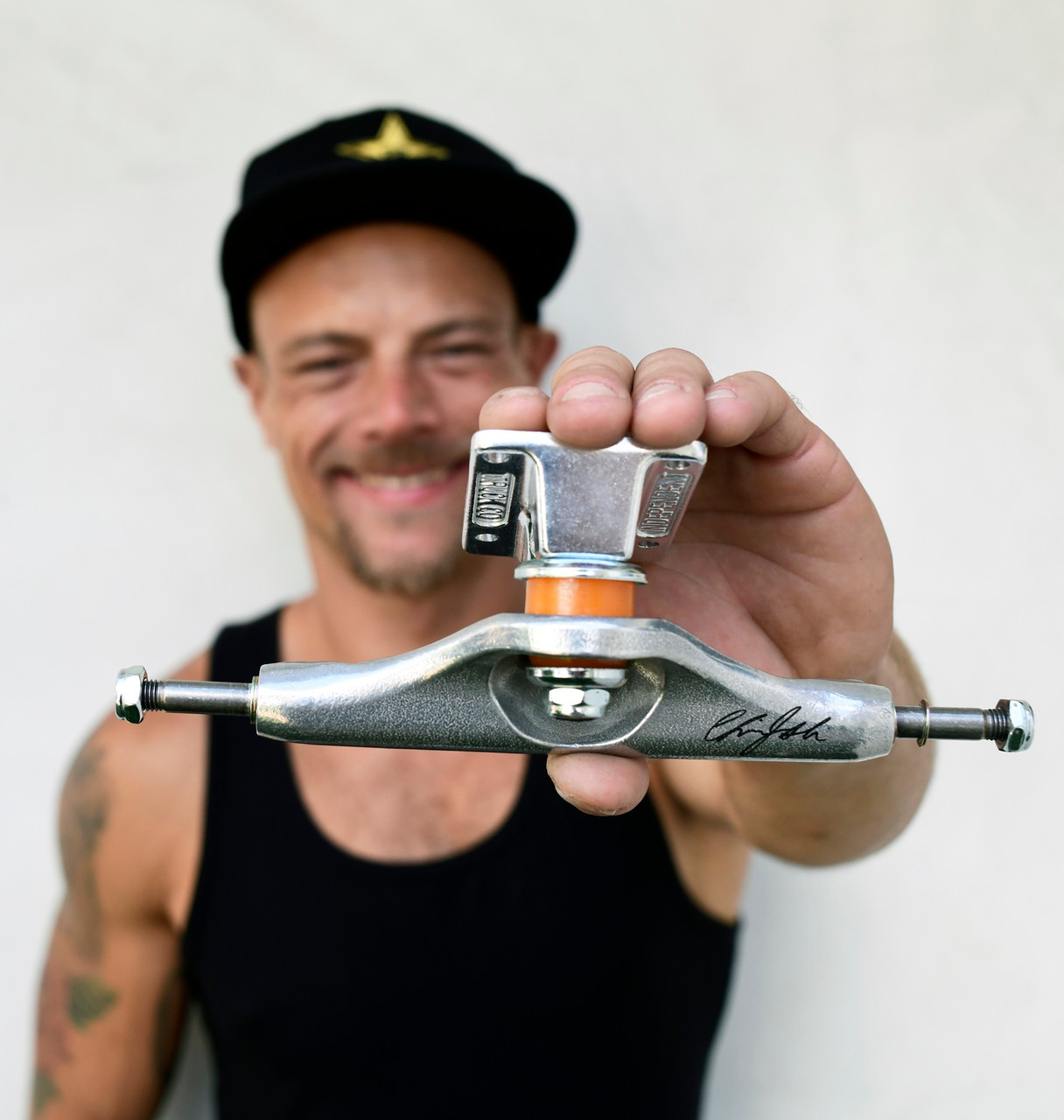 Independent Stage 11 Forged Titanium Chris Joslin Sticker Slap Pro Trucks - Polished (Pair)
