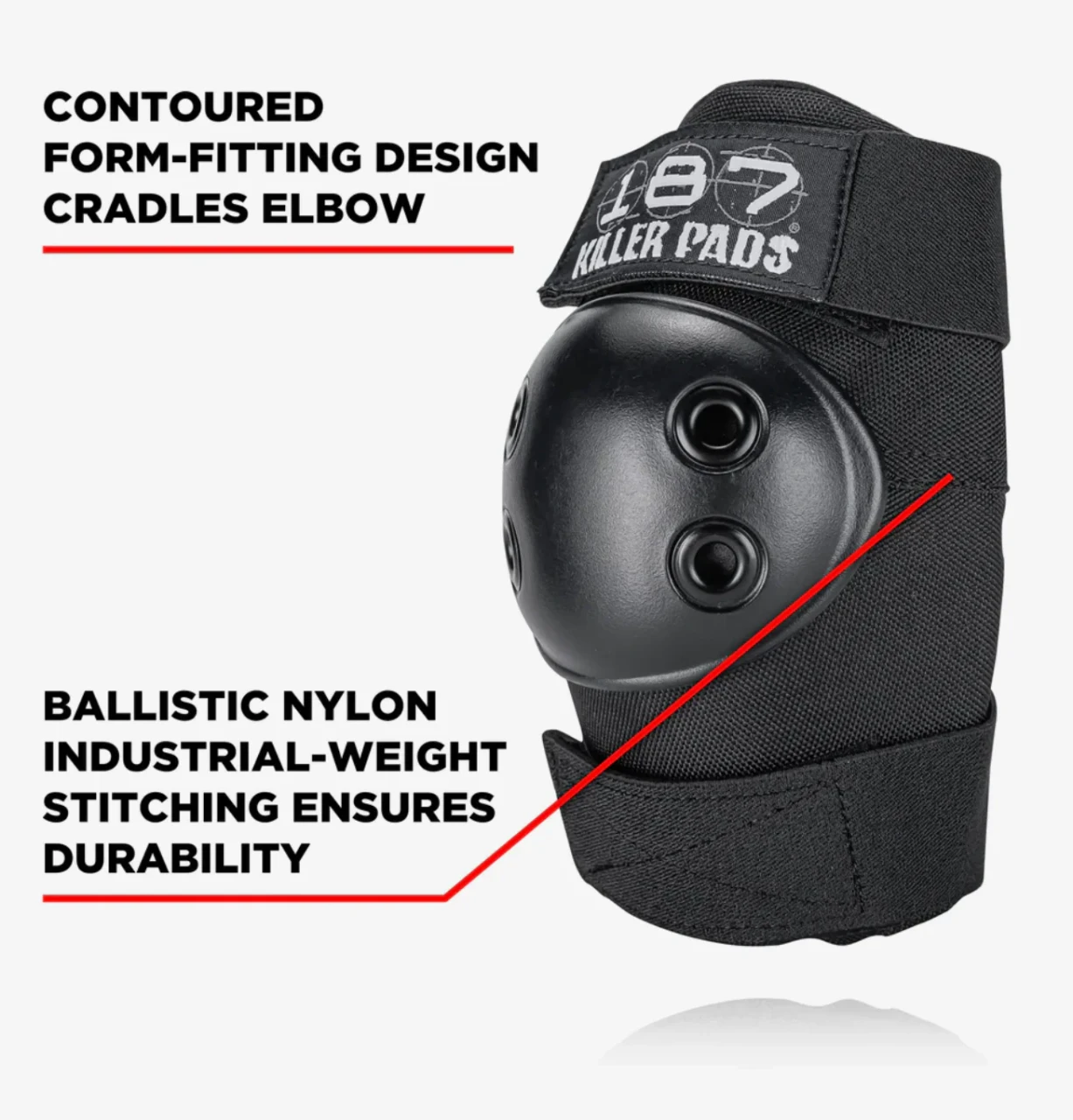 187 Killer Pads Elbow Pads - Black
