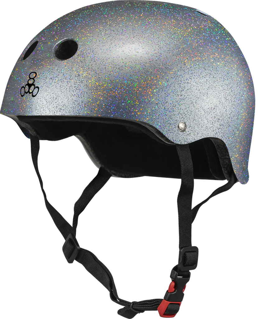888 The Certified Sweatsaver Helmet - Silver Glitter