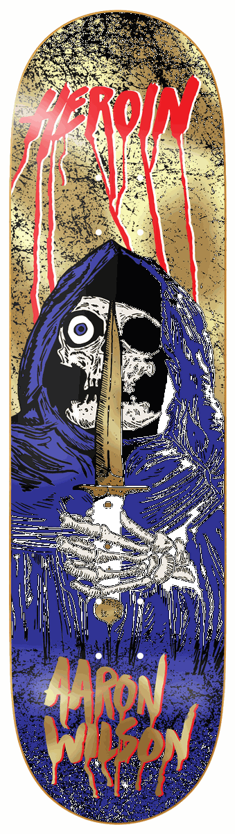 8.5 Heroin Aaron Wilson KO2 Skull Priest Deck