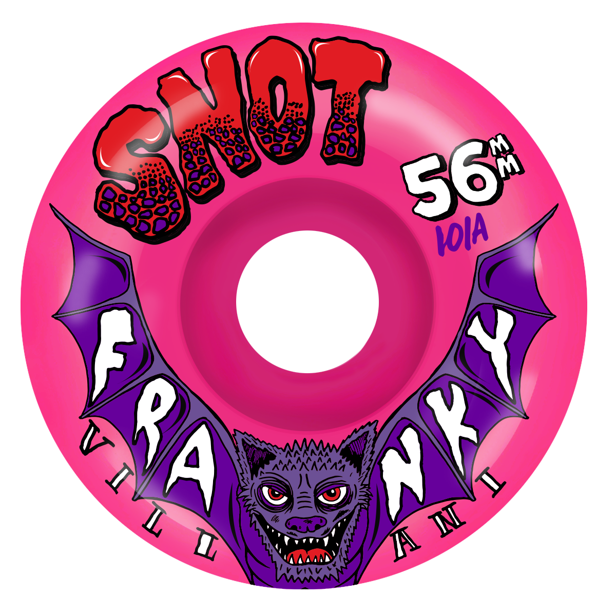 Snot 56mm 101a Franky Villani Classic Wheels - Neon Pink