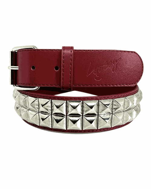 Loosey Maroon Stud Finder Belt