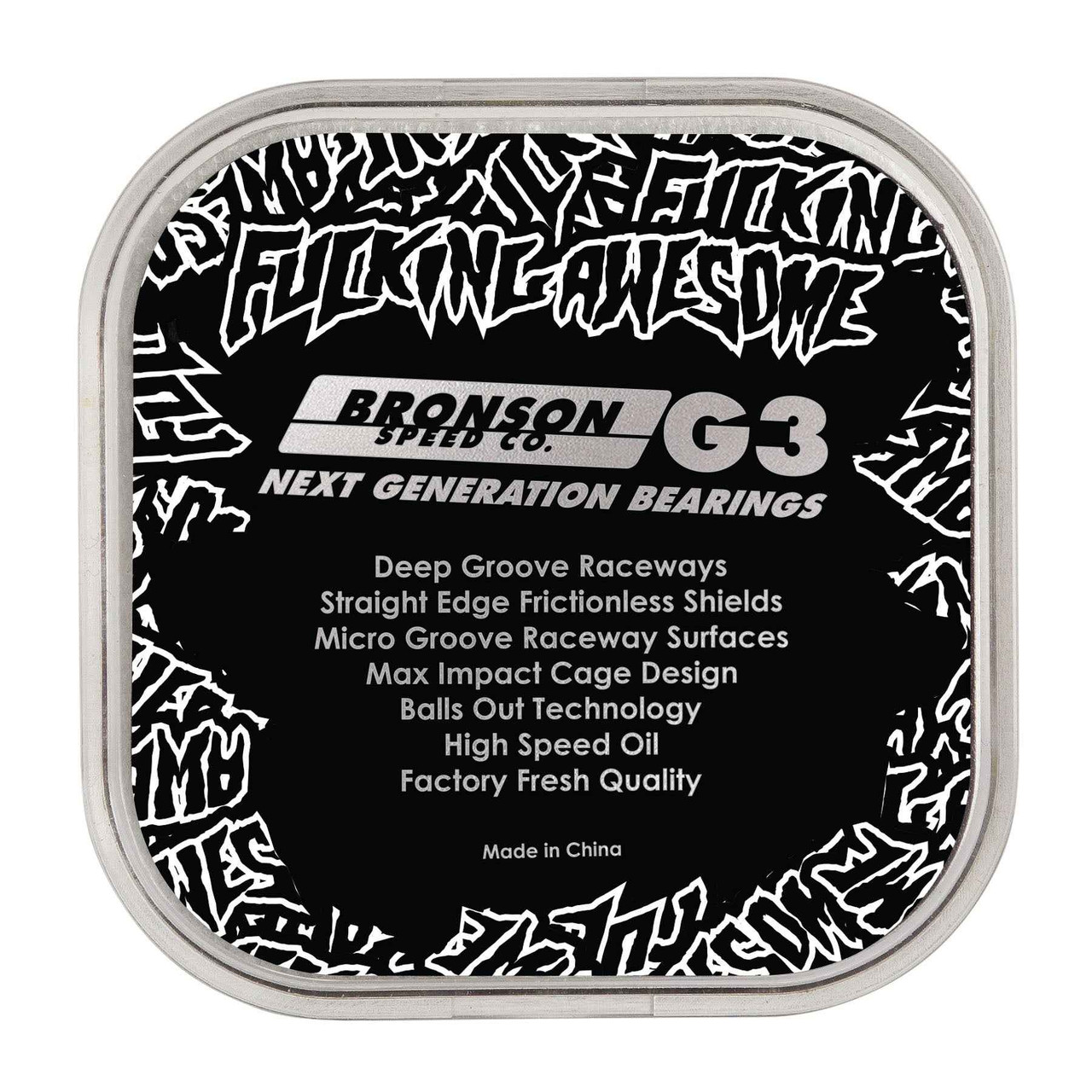 FA x Bronson Speed Co. G3 Bearings - Black/Black
