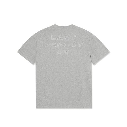 Last Resort Eurostyle SS Tee - Grey Melange / White