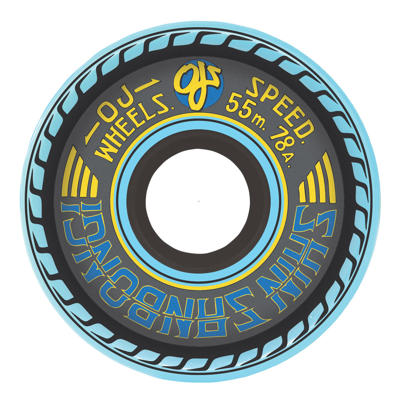 OJ 55mm 78a Shin Sanbongi Mini Super Juice Wheels - Blue