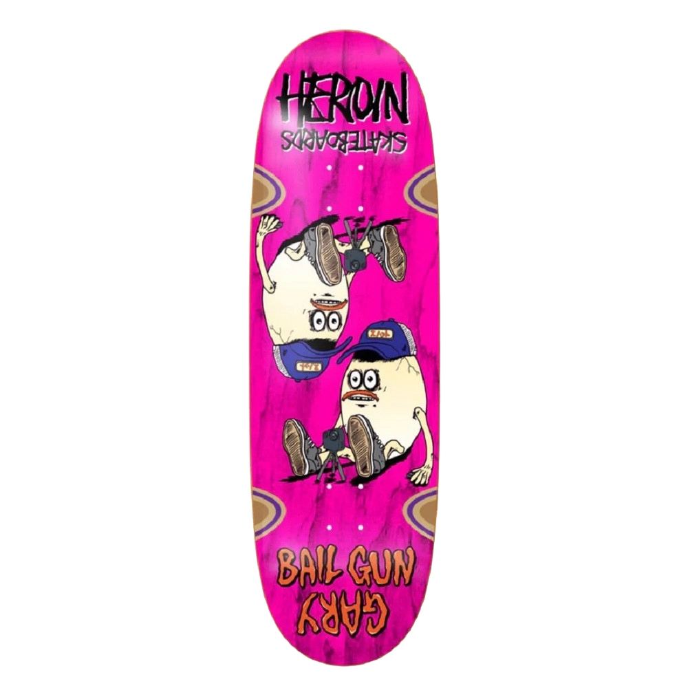 9.75 Heroin Bail Gun Gary 4 Deck - Symmetrical Egg / Random Ply