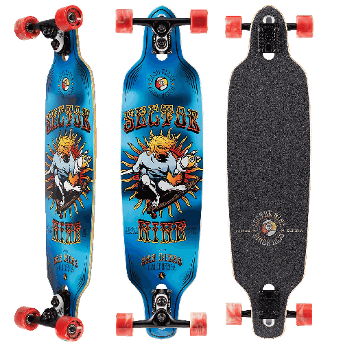 Sector Nine 9er Mini Fractal Blue Complete Longboard