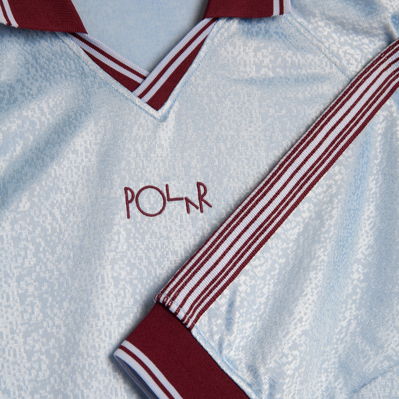 Polar Davie LS Shirt (Sky Blue/Wine)