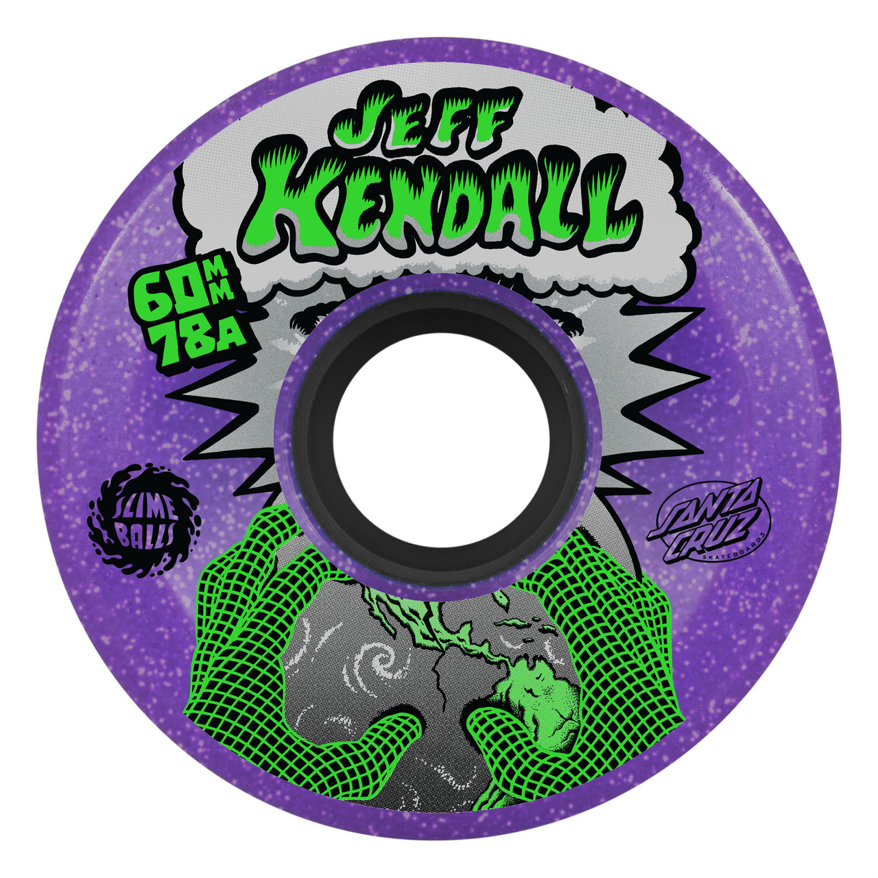 Slimeballs 60mm 78a Jeff Kendall End Of The World Reissue OG Slime Wheels - Purple
