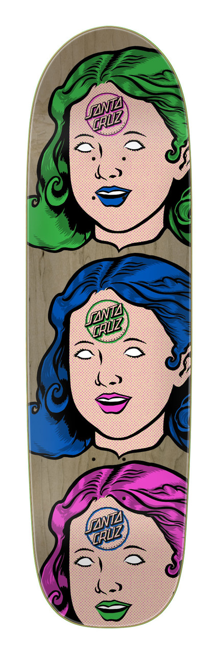 8.5 Santa Cruz Possessed Head FeelBase Deck