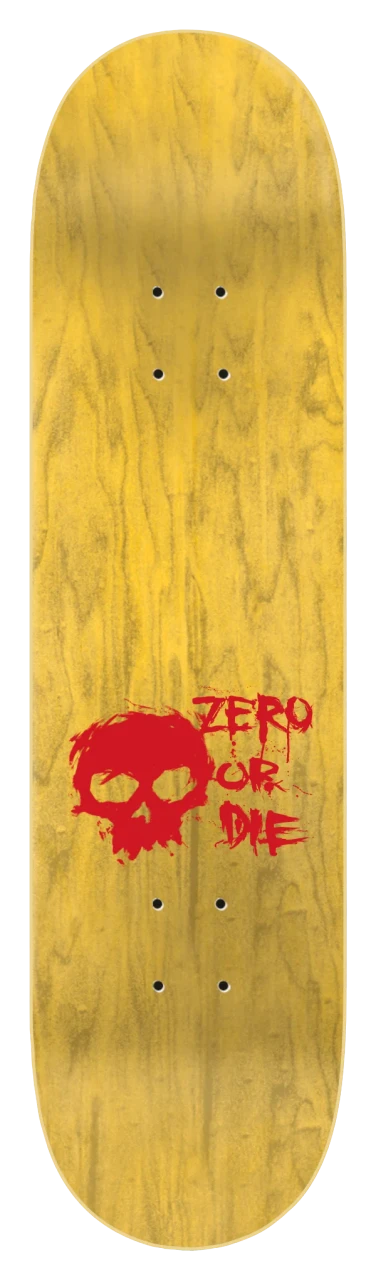 8.25 Zero Sheckler Blood Red Foil Deck