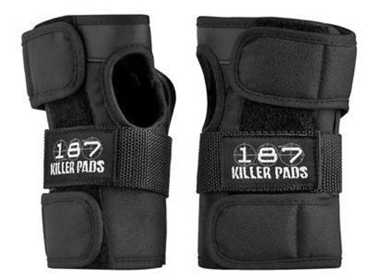 187 Killer Pads Black Wrist Guards JR