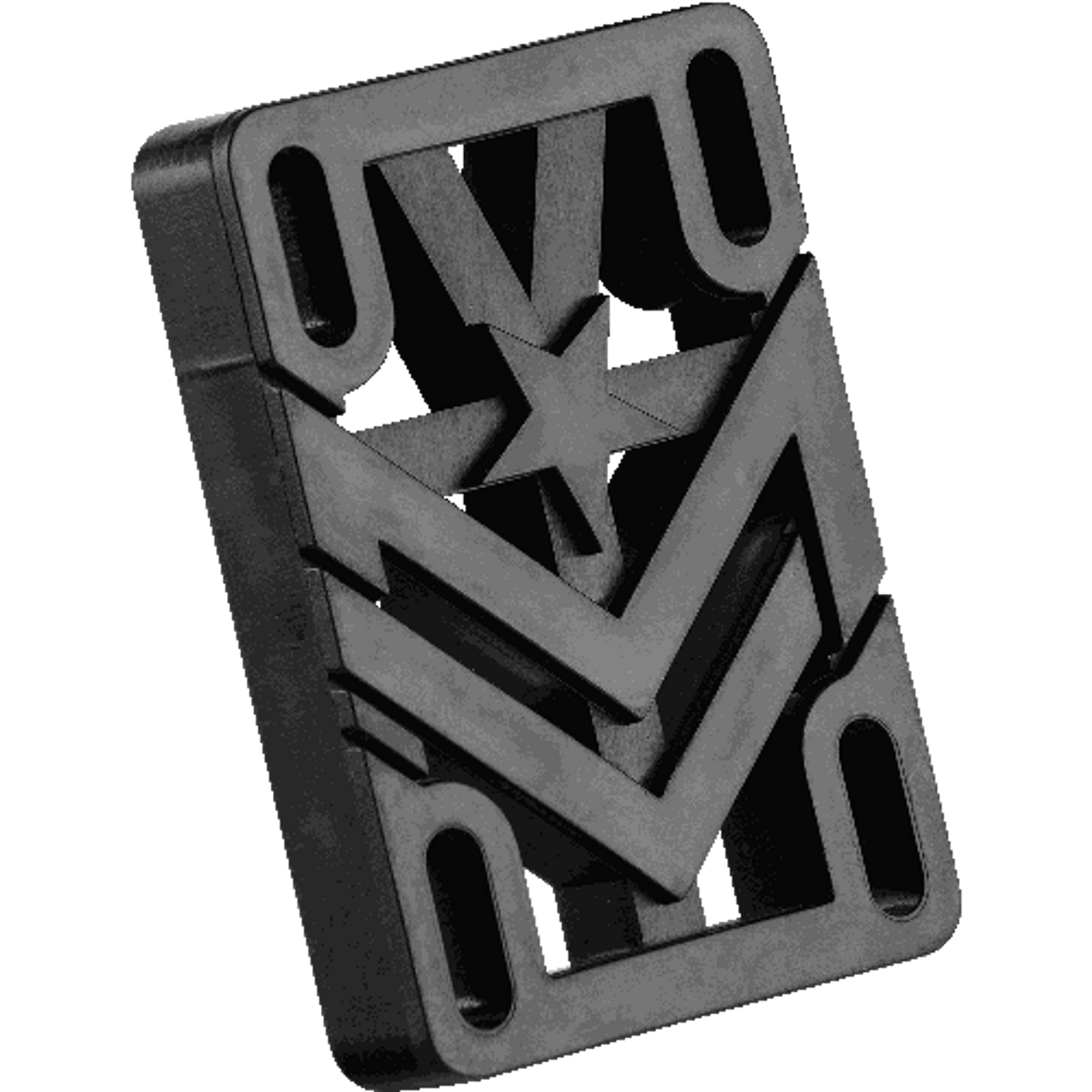 Mini Logo 1/2" Black Riser Pads