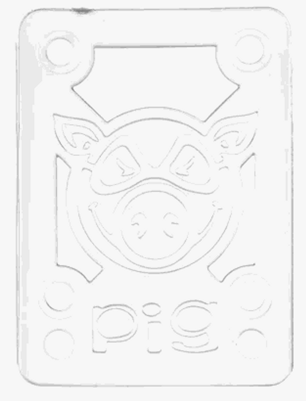Pig 1/8" Clear Shock Pads