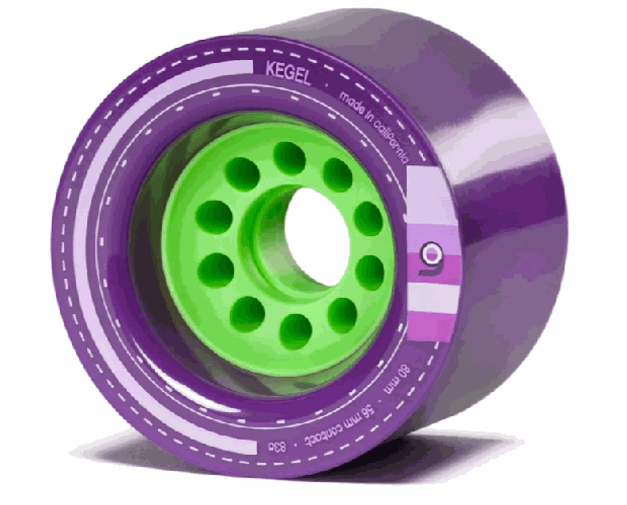 Orangatang Kegel 80mm 83a Purple Hard Wheels