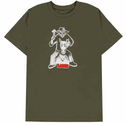 Baker Big Iron Military Green Tshirt L