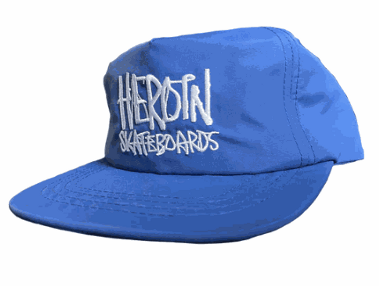 Heroin Script Blue Nylon Snapback Hat