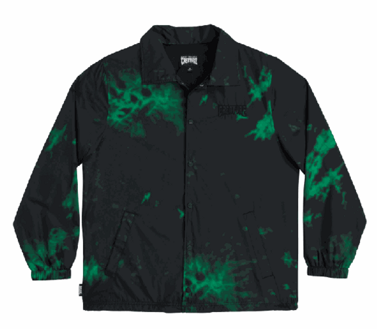 Creature Void Black/Green Coach Windbreaker SM