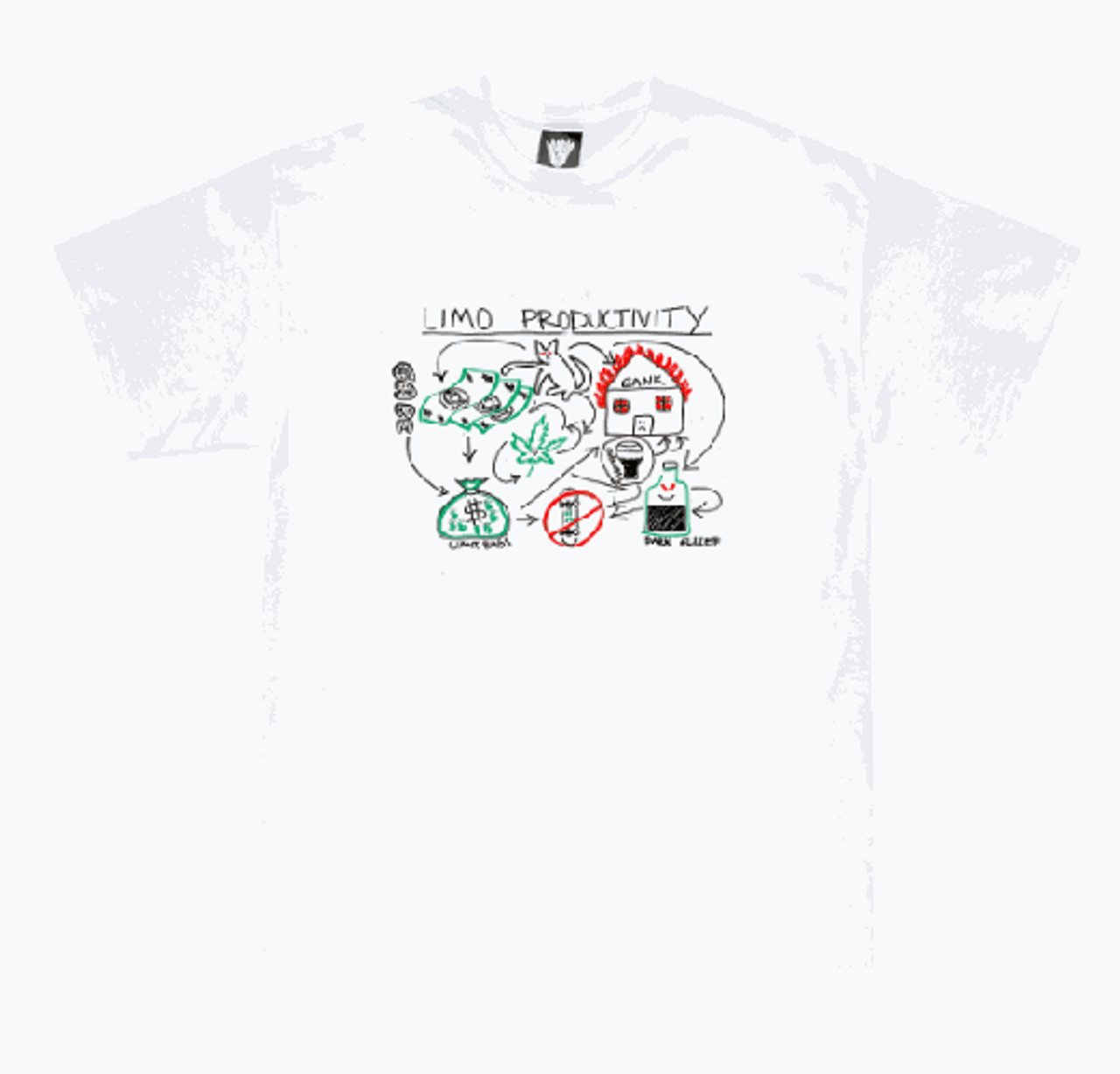 Limosine Productivity White Tshirt SM