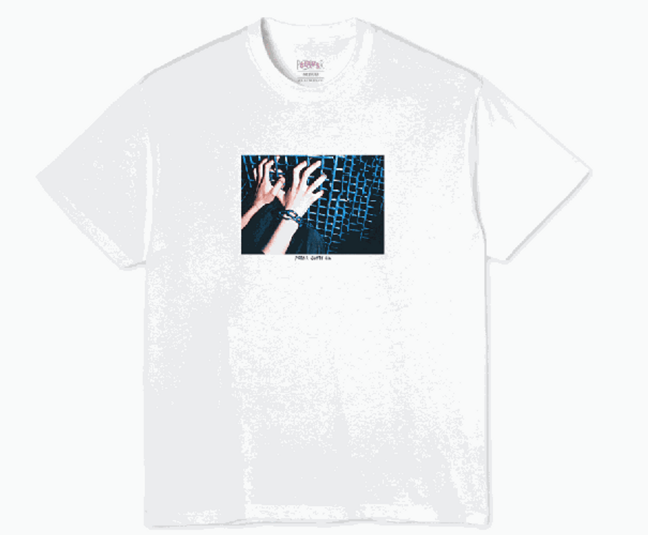 Polar Caged Hands White Tshirt XL