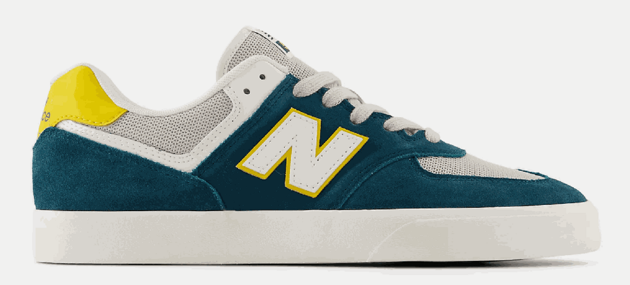 NB Numeric 574 Vulc Blue/Yellow Size 8