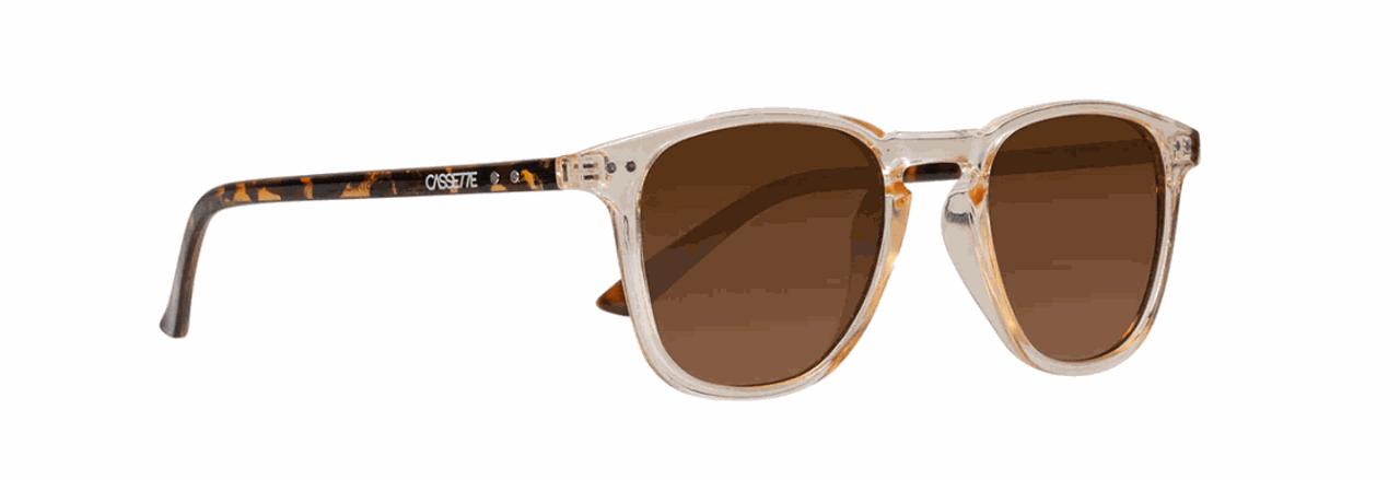 Cassette Eyewear - Standard - Champagne Tortoise/Brown Lens