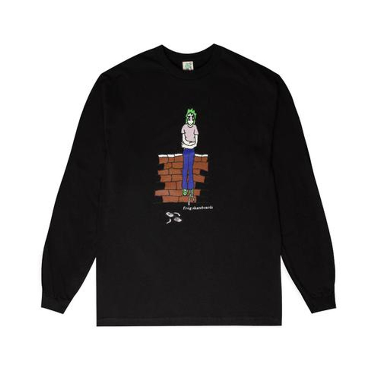 Frog Broken Glasses Longsleeve (Black) XL
