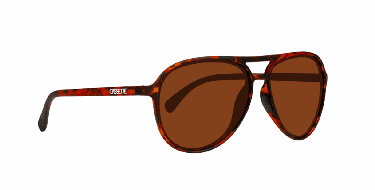 Cassette Eyewear - Apollo - Whiskey Tortoise/Polarized Brown Lens
