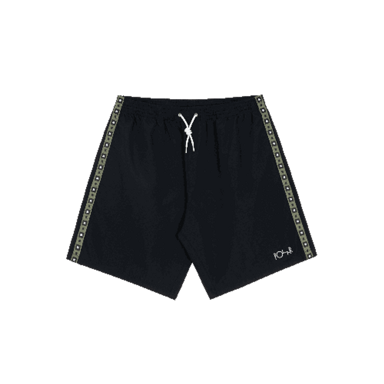 Polar Swim Shorts Square Stripe (Black/Jade) LG