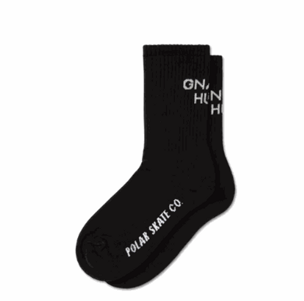 Polar Gnarly Black Rib Socks