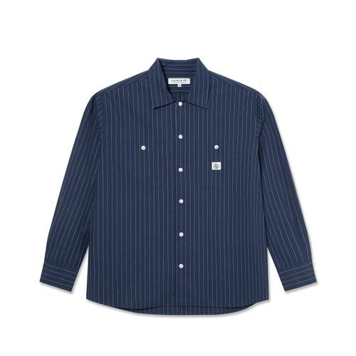 Last Resort SM001 Longsleeve Button-Up (Blueprint Blue) LG