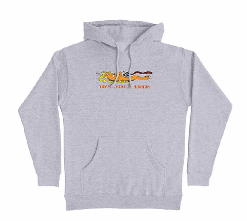 Toy Machine x Bronson Heather Grey Hoodie XL