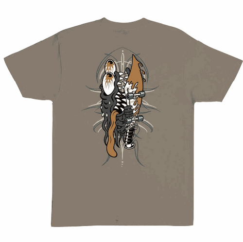 Santa Cruz Pinstripe Slasher Prairie Dust Tshirt MD