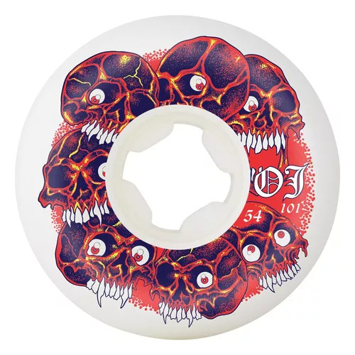 OJ 101a 54mm Grey Matter White Hardline Wheels