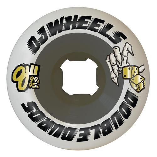OJ 58mm 99a/95a Double Duro White/Black Mini Combo Wheels