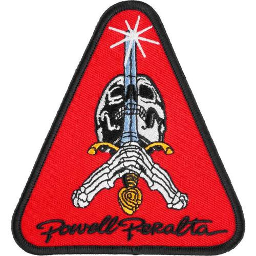 Powell Peralta Skull and Sword Red 4" Patch