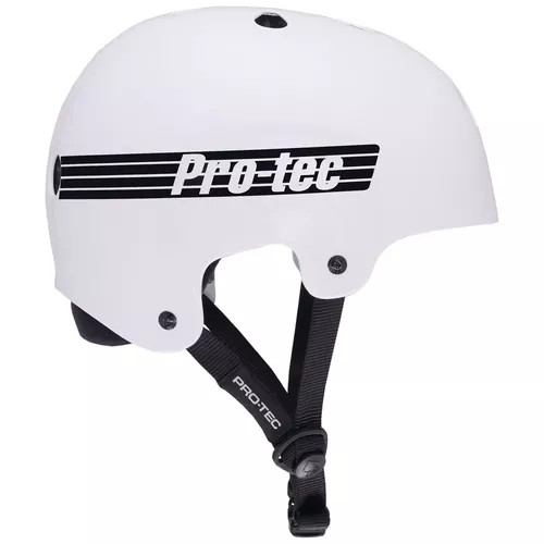 Pro Tec Certified Old School (Gloss White) Helmet LG