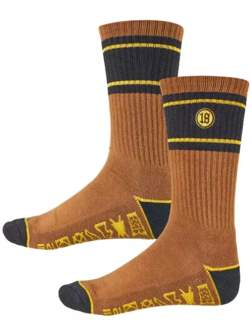 Antihero Hecho Por (Brown/Yellow) Socks Antihero Hecho Por (Brown/Yellow) Socks