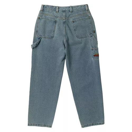 Krooked Koffin Carpenter Pants (Light Blue) 38
