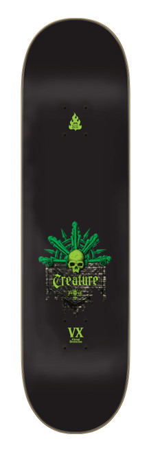 Creature skateboard deck, Gravette Messenger VX deck, VX skateboard deck, 8.3 skateboard deck, 8.3 x 32.2 skateboard deck, Creature VX construction, lightweight skateboard deck, durable skateboard deck, street skateboard deck, park skateboard deck, pro model skateboard deck, high performance skateboard deck