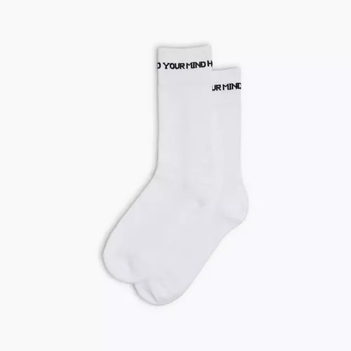 Last Resort Reverse Terry Socks (White) USM 10-12