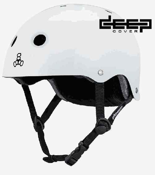 888 Helmet Deep Cover Certified (White) S/MD