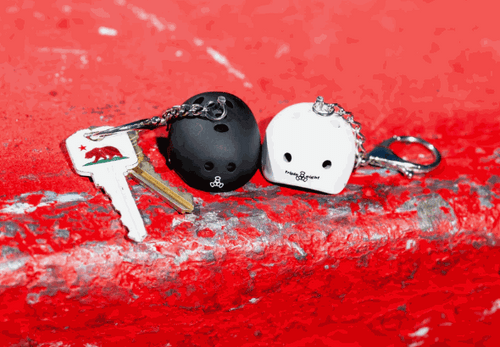 888 Mini Helmet (White) Keychain