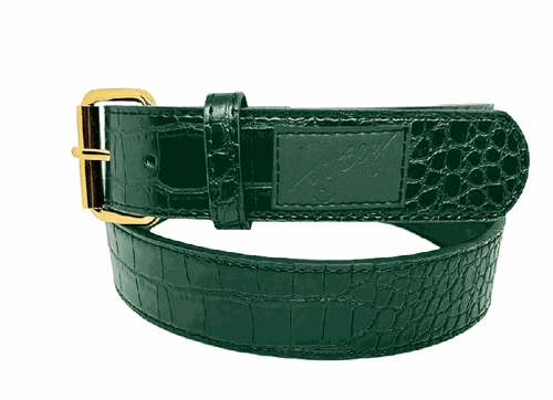 Loosey Green Croc Skin Belt